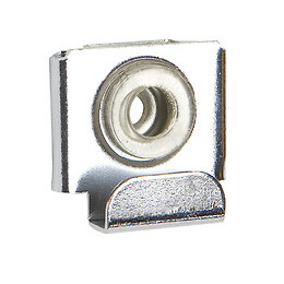 Jeu de 4 fixations pour miroir PRADEL forme U extensible chromées