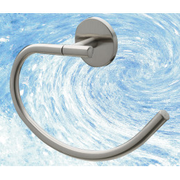 Porte-serviettes anneau Virginia zamak chromé satiné