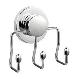 Patère Légende 3 têtes métal inox