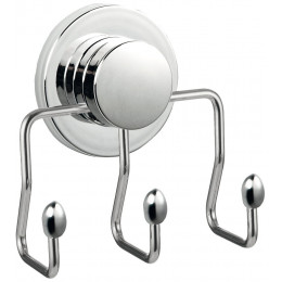 Patère Légende 3 têtes métal inox