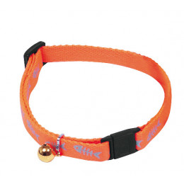 Collier pour chat MARTIN SELLIER Fluo fish en nylon orange