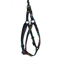 Harnais pour chat Egypte en nylon noir