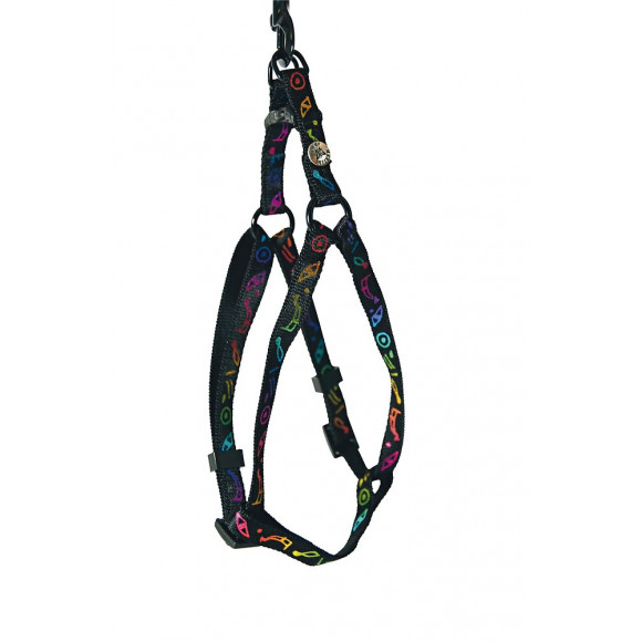 Harnais pour chat Egypte en nylon noir