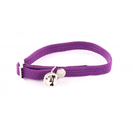 Collier pour chat Nylon tubulaire mauve