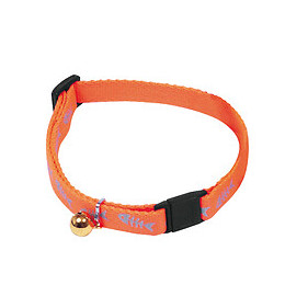 Collier pour chat MARTIN SELLIER Fluo fish en nylon orange