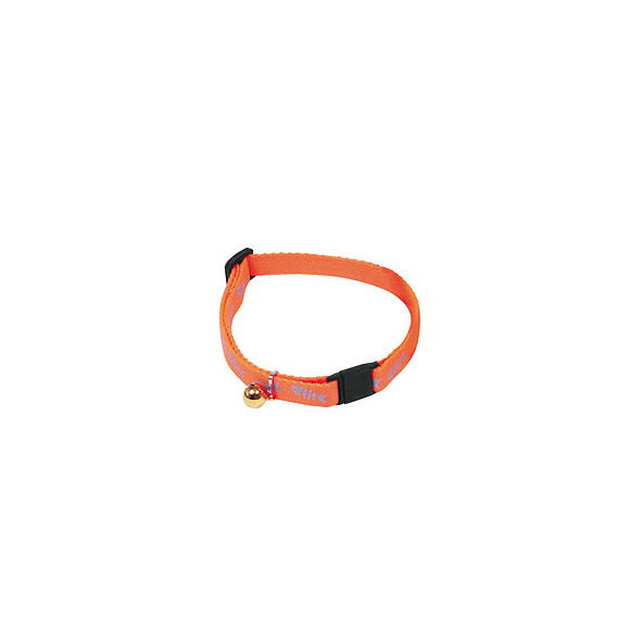 Collier pour chat MARTIN SELLIER Fluo fish en nylon orange