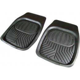 Lot de 2 tapis avant 3D découpables PVC