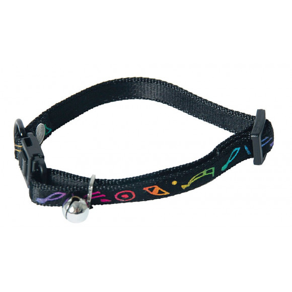 Collier pour chat Egypte en nylon noir