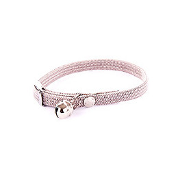 Collier pour chat Nylon tubulaire gris
