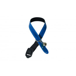 Collier pour chat MARTIN SELLIER Reflectite en plastique bleu