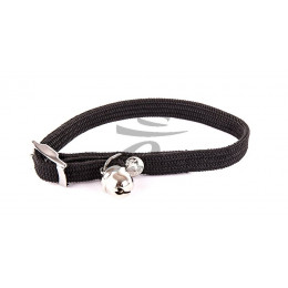 Collier pour chat Nylon tubulaire noir