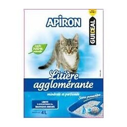 Litière minérale agglomérante et parfumée - 4 litres - APIRON