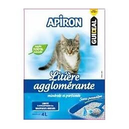 Litière minérale agglomérante et parfumée - 4 litres - APIRON