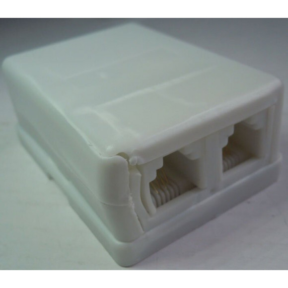 BOITIER DE DERIVATION BLANC 2X RJ11