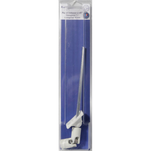 Sortie caisson 45 degrés hex 7mm pour volet roulant