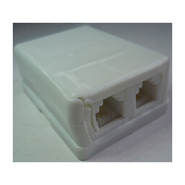 BOITIER DE DERIVATION BLANC 2X RJ11
