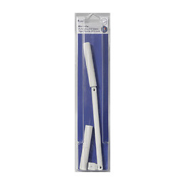 Manivelle pour tringle ronde 12mm acier Blanc