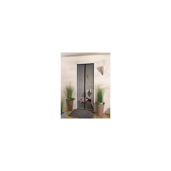 Moustiquaire porte aimantée recoupable 2 lames 215x95cm