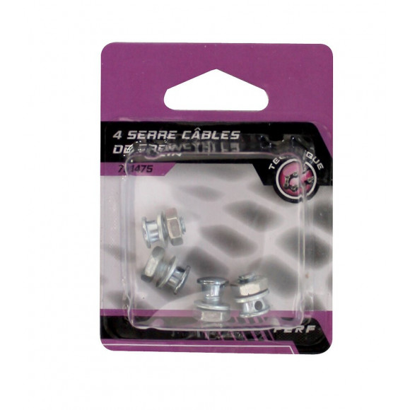 Lot de 4 serre câbles de frein