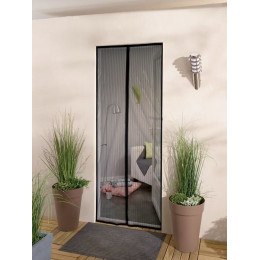 Moustiquaire porte aimantée recoupable 2 lames 215x95cm