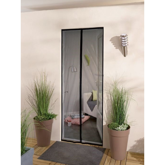 Moustiquaire porte aimantée recoupable 2 lames 215x95cm