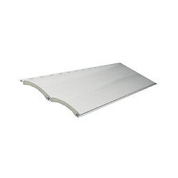 Lame alu Blanc 2.50m pour volet roulant - Lot de 4