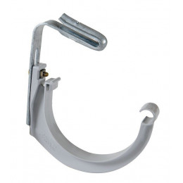 Crochet pvc pour couverture ondulée gris diamètre 25 cm nicoll