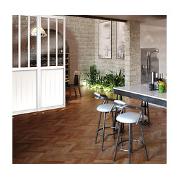 Cloison Fashion en kit coloris blanc 240x80x4cm