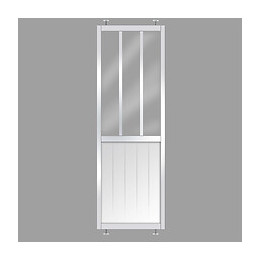 Cloison Fashion en kit coloris blanc 240x80x4cm