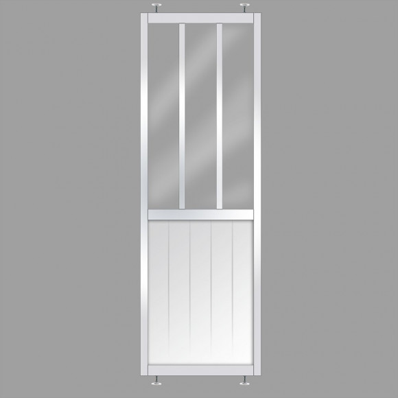 Cloison Fashion en kit coloris blanc 240x80x4cm