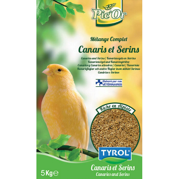 Mélange canaris et serins 5kg Tyrol