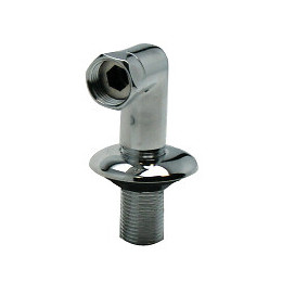 Raccord sur gorge avec rosace mf 15x21 20x27 chromé