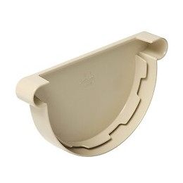 Fond de gouttière pvc sable diamètre 25 cm nicoll