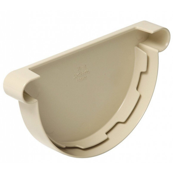 Fond de gouttière pvc sable diamètre 25 cm nicoll