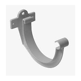 Crochet bandeau pvc pour gouttière grise diamètre 25 cm nicoll