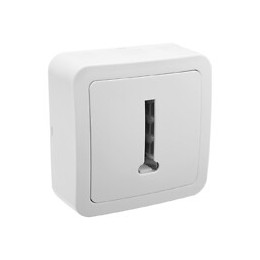 Prise téléphonique en saillie 8 plots blanc