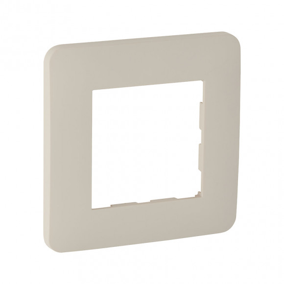 Plaque 1 poste BEIGE MAT