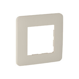 Plaque 1 poste BEIGE MAT