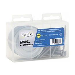 Vis et rondelles 60mm pour panneaux isolation