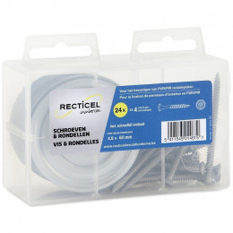 Vis et rondelles 60mm pour panneaux isolation