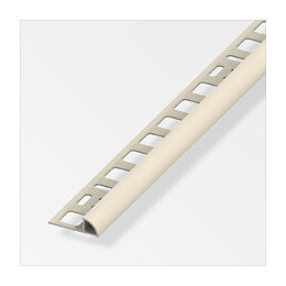 Arrêt carrelage arrondi PVC beige bahamas 8x2.5mm