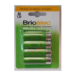 Accus HR6x4 RTU 2100mAh BRICELEC