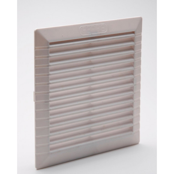 Grille d'aération ABS blanc à clipser avec moustiquaire 20,6 x 20,6 cm