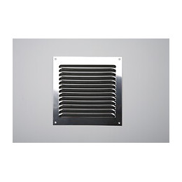 Grille d'aération inox à visser 15cm x15