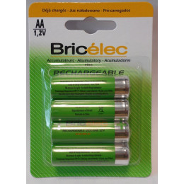 Accus HR6x4 RTU 2100mAh BRICELEC