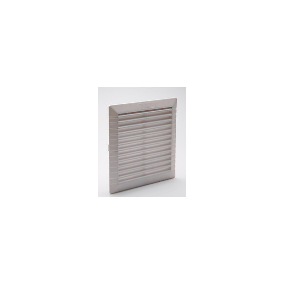 Grille d'aération ABS blanc à clipser avec moustiquaire 20,6 x 20,6 cm