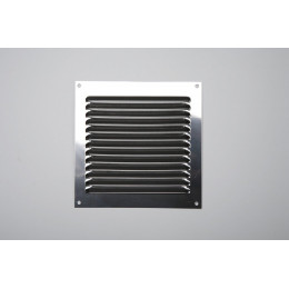 Grille d'aération inox à visser 15cm x15