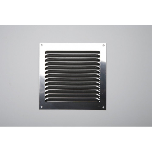 Grille d'aération inox à visser 15cm x15