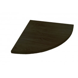 Etagère d'angle wengé 25 x 25 cm