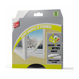 Joint souple et flexible noir 7.5 mètres